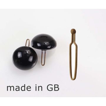 Glass eyes black from England
