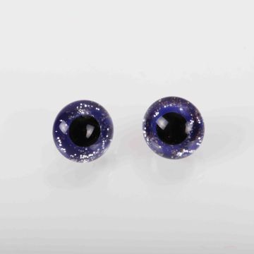 Twinkle glass eyes blue/silver