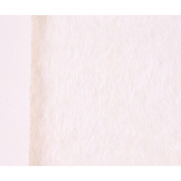 Mohair with ± 25 mm pile white