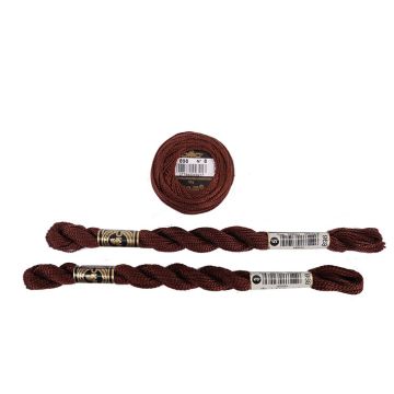Perlé nose thread brown