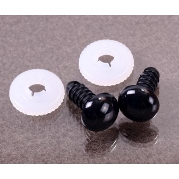 Plastic safety eyes black