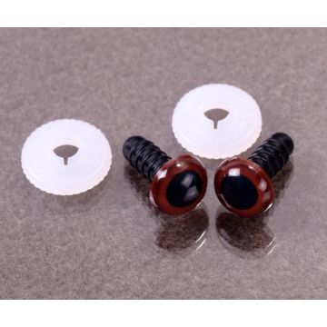 Plastic safety eyes brown
