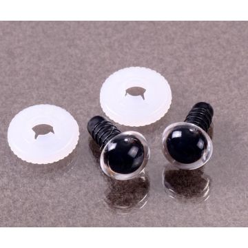 Plastic safety eyes transparent