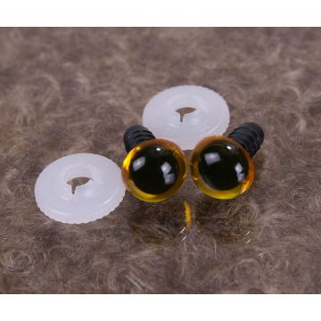 Plastic safety eyes yellow