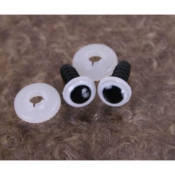 Plastic safety eyes white